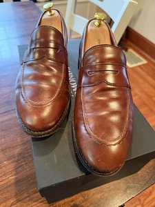 Allen Edmonds "Randolph 2.0" Slipper Penny Loafer 9,5 D braun Museum (479N) - Bild 1 von 8