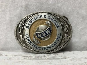 Cintura promozionale B&W Babcock & Wilcox Construction Co grande fibbia americana USA - Foto 1 di 5