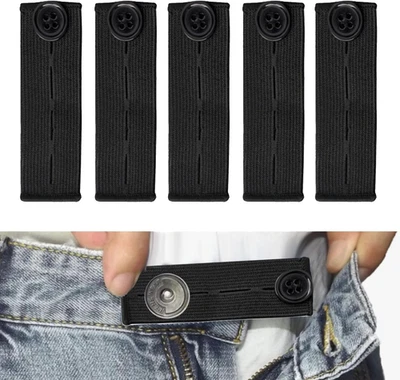 Andiker 5Pcs Waist Extender for Trousers, Adjustable Trouser Button Extenders - Image 1 of 4