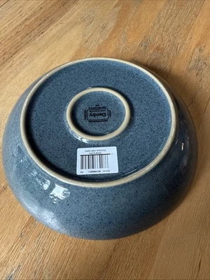 Set of 1 DENBY PASTA BOWLS Round 8.5" Stoneware Dark Bluish Gray Speckled NEW