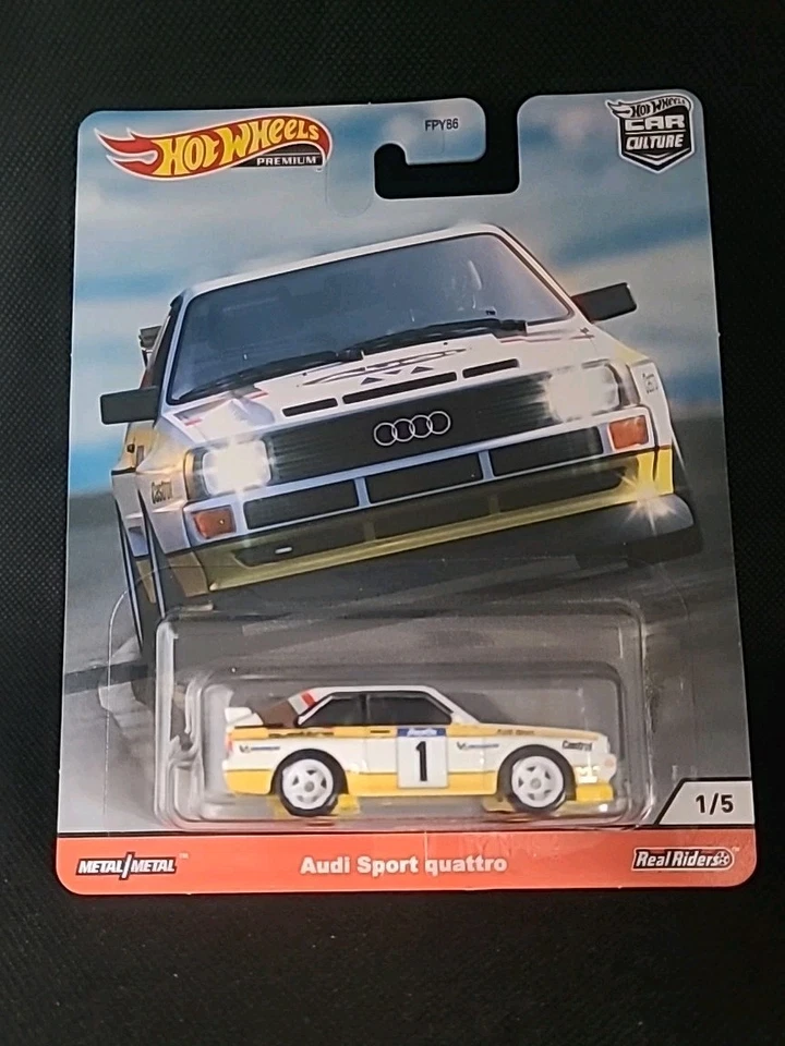 Hot Wheels Premium Audi Sport Quattro Car Culture Real Riders Foto 1 de 4