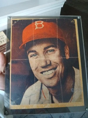 Autographed DUKE SNIDER Brooklyn Dodgers 8x10 photo Rare Vintage Photo - Image 1 of 2