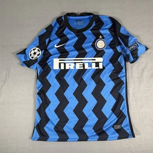 Nike Dri Fit Inter Milan Jersey Men’s Large L Blue 21 Driver. - Picture 1 of 6