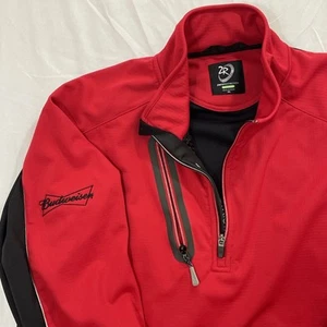Zero Restriction XL Tour Series 1/4 Zip Jacket Budweiser Logo - Picture 1 of 9