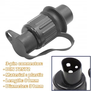 Trailer tractor plug socket 3Pin 12V 24V Agricultural Machinery Fore Z2R4 - Picture 1 of 11