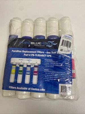 Pure Blue H2O 5PC Reverse Osmosis Filter System Replacement Filters - Image 1 of 4
