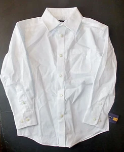 Cherokee Boys Long Sleeve White Dress Shirt Button Front Size XSmall 4-5 NWT - Picture 1 of 1