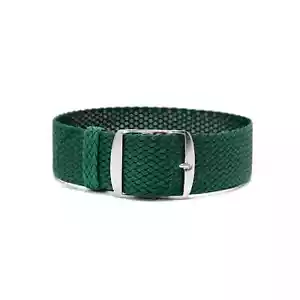 Uhrenarmband Perlon Nylon Grün von Perlonstrap.com - 18, 20, 22, 24 mm - Picture 1 of 2