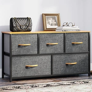 TAUS 5-Drawer Dresser Dresser w/ 5 Drawers - Bedroom Chest Furniture Tower - Picture 1 of 8