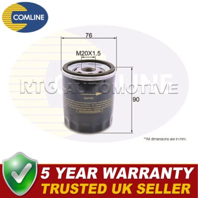 Comline Oil Filter Fits Ford Focus Mondeo S-Max C-Max Galaxy 1.8 dCi - Image 1 of 2