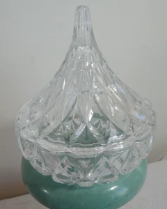 Hersey's Kisses Shannon Kristall bedeckt Süßigkeiten Glas Schale Schüssel #6462 Godinger Neu im Karton - Bild 1 von 14