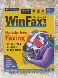 WINFAX 1997 Symantec Hassle-Free Faxing Version 8.0 Pro 95/NT SEALED! - Picture 1 of 10