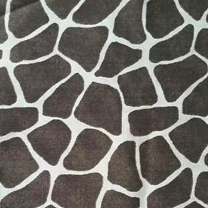 1/2 Yard Brown Tan Giraffe Leopard Safari Wild African Animal Upholstery Fabric - Picture 1 of 2