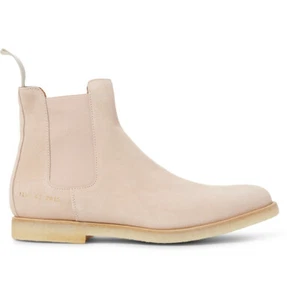 Stivali Chelsea COMMON PROJECTS scamosciati 1897 2015 rosa beige uomo US 7 40 nuovi con etichette $530 - Foto 1 di 7
