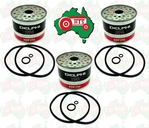 3x CAV 7111-296 Delphi Fuel Filter Fits For Universal Farmliner Ursus 4512 4514 - Picture 1 of 1