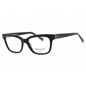 Gant Women's Eyeglasses Shiny Black Plastic Full Rim Rectangular GA4140 001 - Picture 1 of 2