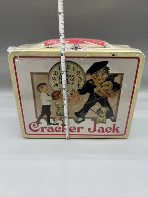 Vintage Cracker Jack Collectible Reproduction Lunch Box 2001 Tin *New/ Sealed - Image 1 of 4