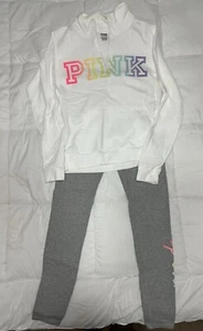 VS PINK RAINBOW GRAPHIC LEGGINGS SET XS - Picture 1 of 4