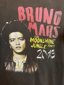 Bruno Mars Concert Tour T Shirt 2013 Moonshine Jungle Adult Large Black - Picture 1 of 6