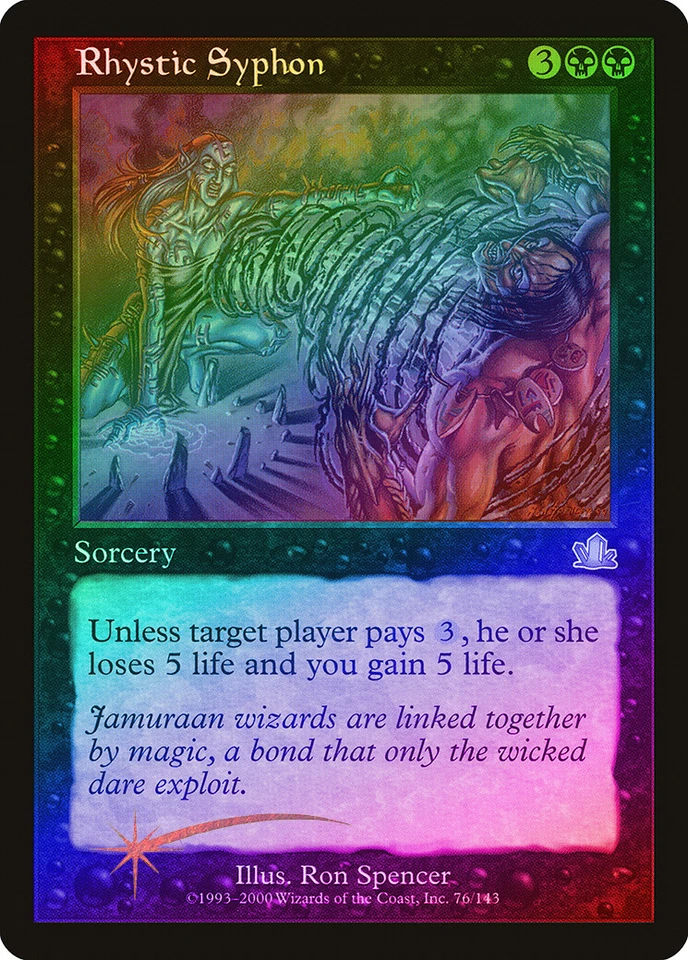 Rhystic Syphon FOIL Prophecy PLD Black Uncommon MAGIC GATHERING CARD ABUGames - Image 1 of 1