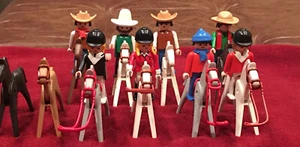 Playmobil Geobra 1974 Caballos y Jinetes De Colección 10 Caballos 8 Jinetes - Imagen 1 de 7