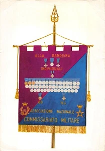 1-109) ASSOCIAZIONE NAZIONALE COMMISSARIATO MILITARE, CARTOLINA CON IL LABARO - Picture 1 of 2