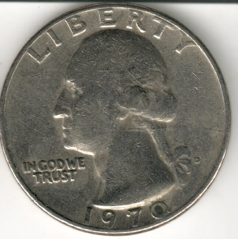 USA - 1970D - Washington ¼ Dollar - Heraldic Eagle - #8182 Cover