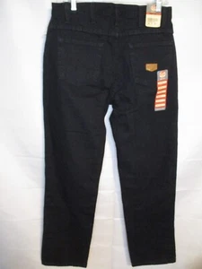 RED KAP 100% Cotton 32 x 34 BLACK Straight Fit Done RIght Jeans NEW w/Tags - Picture 1 of 3