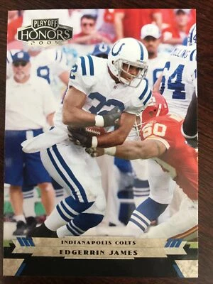 EDGERRIN JAMES 2005 DONRUSS PLAYOFF HONORS #44 INDIANAPOLIS COLTS - Image 1 of 2