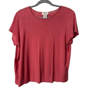 Camiseta de seda Talbots Petites para mujer talla grande 1X recortada informal de verano - Imagen 1 de 4