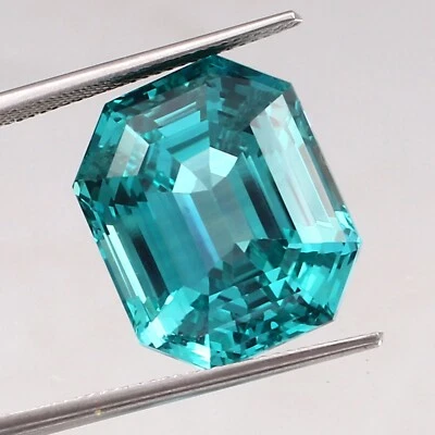Natural Ceylon Blue Green Parti Sapphire Loose Radiant Cut Gemstone 31.85 Cts - Image 1 of 4