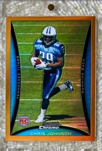 2008 Bowman Chrome Orange Refractor /25 Chris Johnson RC - Bild 1 von 2