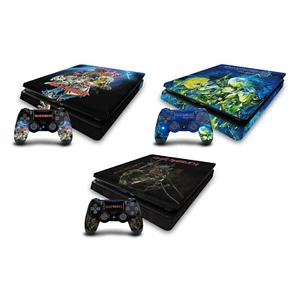 OFFICIAL IRON MAIDEN GRAPHIC ART VINYL SKIN FOR PS4 SLIM CONSOLE & CONTROLLER - Picture 1 of 11