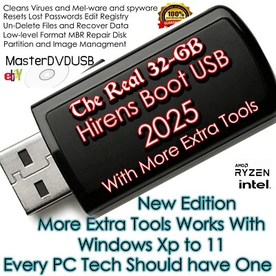Hiren’s Boot USB 2025 With Extra Tools | 32GB | Best Value Same Day Shipping USA - Image 1 of 4