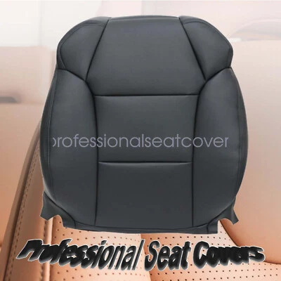 2007-2013 For Acura MDX Passenger Side Top Lean Back Leather Seat Cover Black - Image 1 of 4
