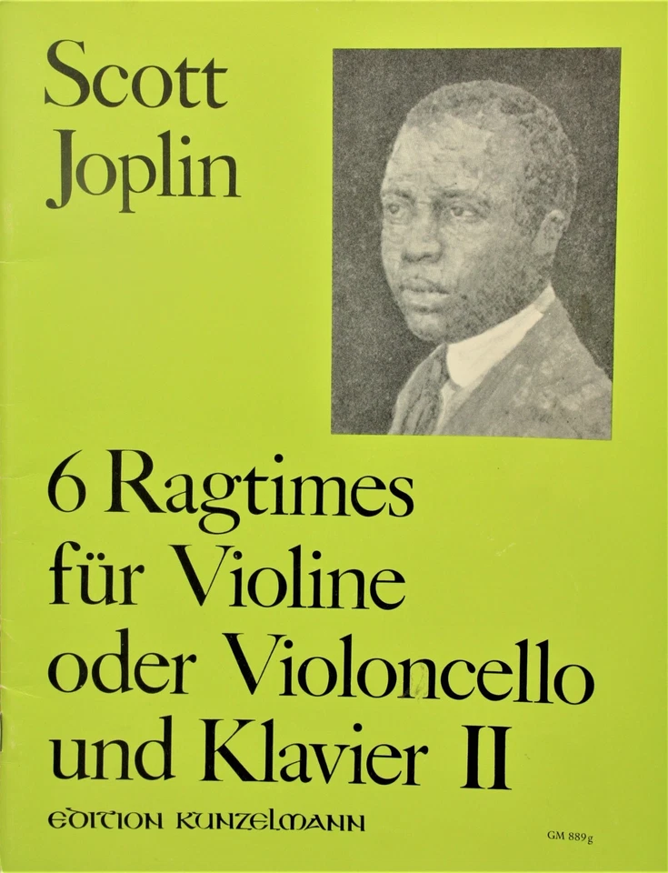 Scott Joplin 6 Ragtimes for violin or cello with piano - Image 1 of 1