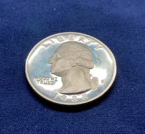 1988 S Washington Quarter Gem Deep Cameo Proof -Clad Cover