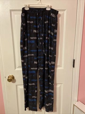 Official NFL Carolina Panthers Pajama Bottoms Adult Size Medium Cover