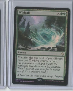 FOIL Wildcall Fate Reforged Magic The Gathering Green rare sorcery card MTG - Picture 1 of 1