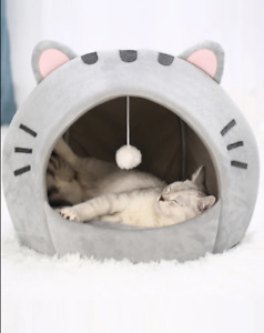 Cute Cat Bed Warm Pet Mat Super Soft House Cushion For Cats Dog Kitten Cave Pad