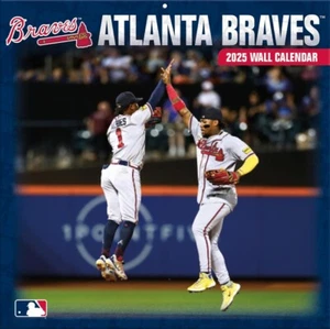 Atlanta Braves 2025 12x12 Team Wall Calendar CALENDAR 2024 by Turner Licensing - Picture 1 of 1