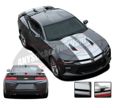 C-Sport Pin Rally Stripe Kit Vinyl Decals Fits Chevrolet Camaro 2016-2018 - Image 1 of 4