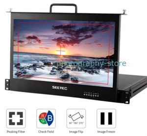 SEETEC 17.3 Inch Pull Out Rack Mount Monitor Full HD 1080 for Broadcast Director - Bild 1 von 12
