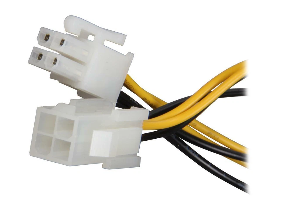 StarTech.com ATXP4EXT 8 in. 8in ATX12V 4 Pin P4 CPU Power Extension Cable Female - Image 1 of 3