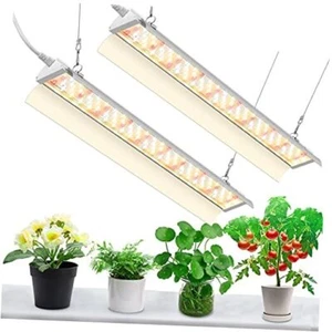Grow Light (2×40W) Full Spectrum LED Grow Light, Linkable Sunlight 2FT 80W - Picture 1 of 7