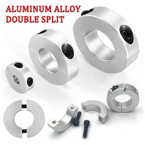 Doppelte Aufspaltung Schacht kragen Aluminium legierung Klemmen-Typ Kragen - Picture 1 of 22