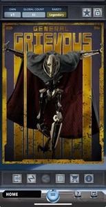 Star Wars DIGITAL Card Trader Revenge Of The Sith Box Legendary Villain Grievous - Picture 1 of 2