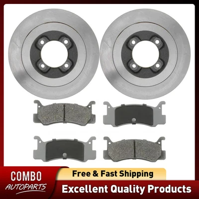 Kit de rotores de disco trasero y pastillas de freno para Mazda 323 1988 1989 1,6 L Foto 1 de 4