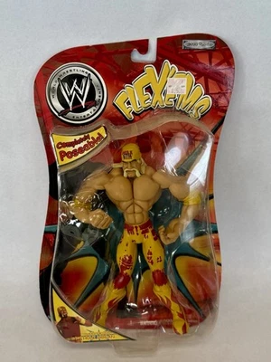 Figura de acción flexible Hulk Hogan WWE Flexems JAKKS 2002 - sellada nueva en caja sin precio base Foto 1 de 4