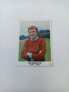 The Sun Football Swap Cards 1970-71 Dave Merrington Burnley Captain - Rare - Bild 1 von 2